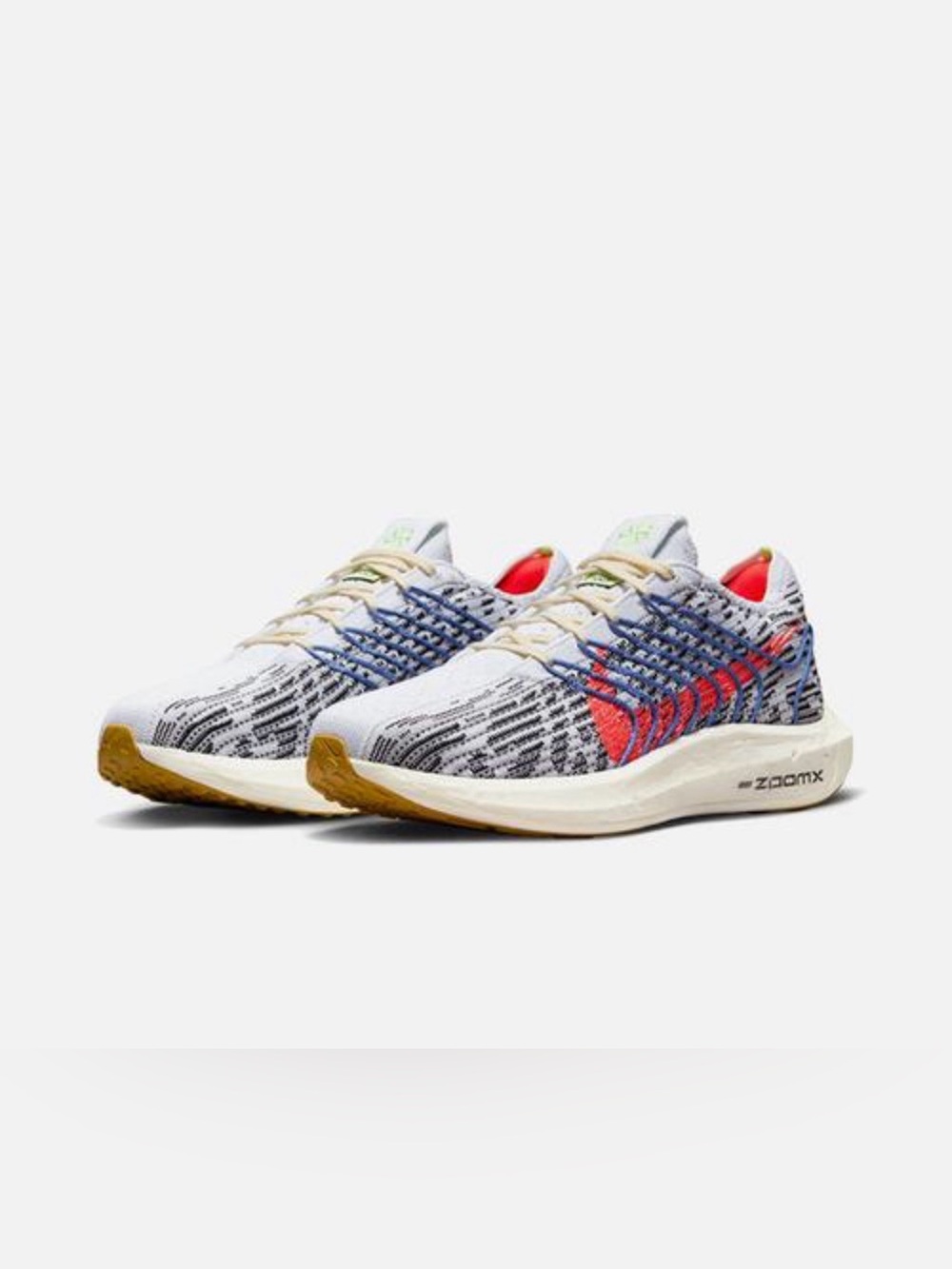 Wmn’s Nike Pegasus Turbo Next Nature Pure Platinum/Bright Crimson Running Shoes